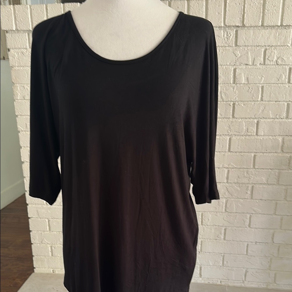 Classic Black Long Sleeve Women's Top